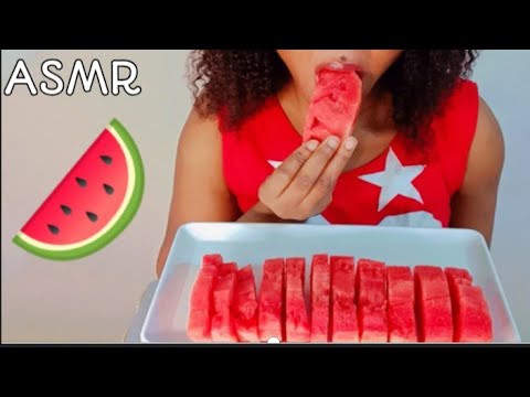 ASMR - EATING JUICY WATERMELON 🍉 [ eating Sounds]