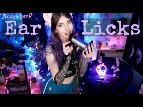 Fast Then Slow Ear LICKS (Lots of Kisses & Attention) | Jinxy ASMR