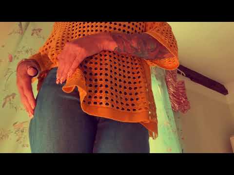 ASMR jeans scratching and a hurty finger | lo-fi