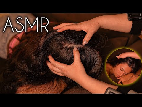 😴 Real Person ASMR Hair and Scalp Massage and Scratching