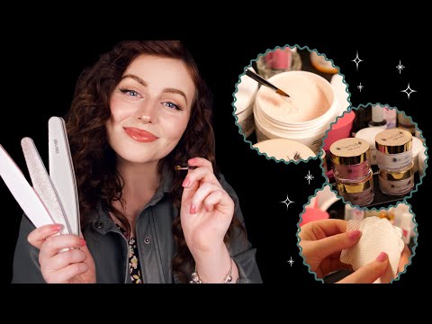 The Nail Spa 💅🌸 Doing Your Acrylics ASMR - Personal Attention
