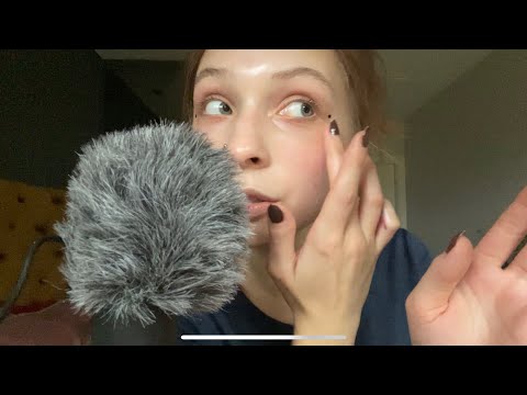 ASMR lo-fi makeup morning face routine (+ whispering, tapping) 💋