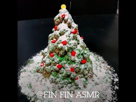 ASMR Sand: Shaving a christmas tree #2