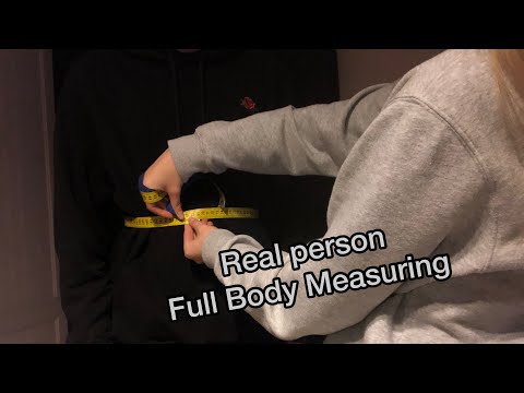 ASMR| Real Person Full Body Measuring 📏