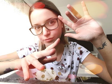 ASMR pure hand movements and sounds - tapping scratching flipping and more