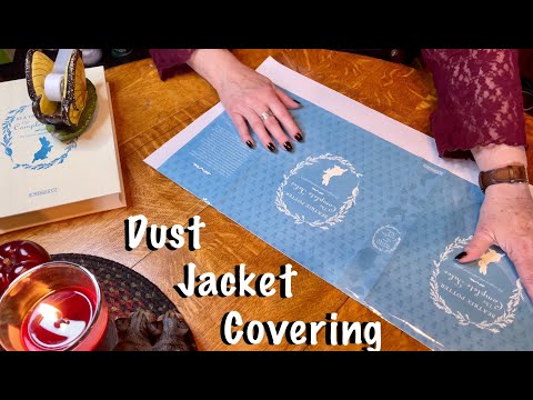 ASMR Request/Dust Jacket Covering! (No talking only) Book page turning/covering books.