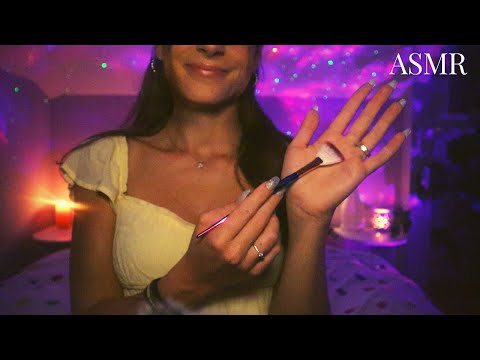 ASMR | Skin Scratching and Body Tracing and Brushing with Long Nails