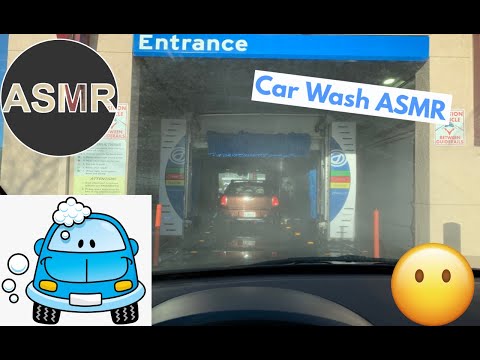 ASMR - Getting My Car Washed (Water and Drying Sounds) [No Talking]