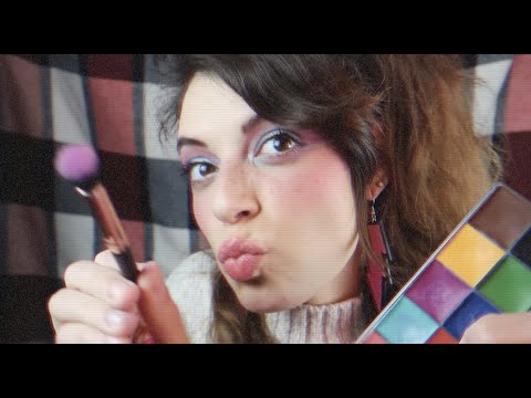 ASMR | 80's Makeup on YOU! (Personal Attention/Ear to Ear/Heavy Accent!)