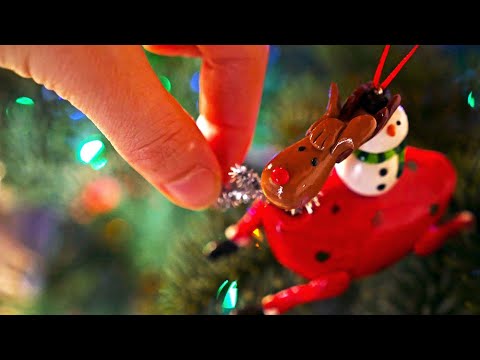 Decorating the Christmas Tree ASMR 🎄 | Cinematic & Cozy  (soft music, crinkles, rummage, no talking)