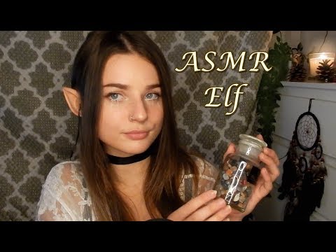 ASMR 🧝‍♀️ Wood Elf Roleplay 🎃 HALLOWEEN Special 🎃 Candles, Tapping, Incense, Mic Brushing