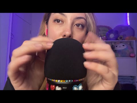 ASMR MICROPHONE TRIGGERS ❤️ ~fast and aggressive, mic scratching, mic tapping~ | NO TALKING