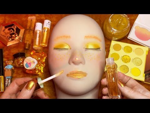 ASMR Honey Makeup on Mannequin (Whispered)
