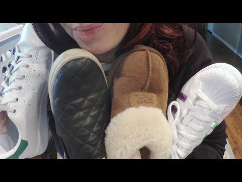 Gum Chewing Teen Shoe Collection Role Play.  Big League Chew.  Funny ASMR