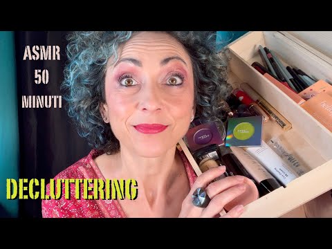 [ASMR]  DECLUTTERING ESTREMO Make-Up | Soft Whispering ITA