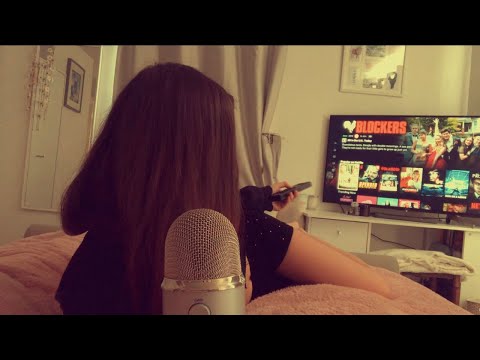 ASMR Girlfriend Roleplay Netflix and chilling! (Kisses and personal attention)