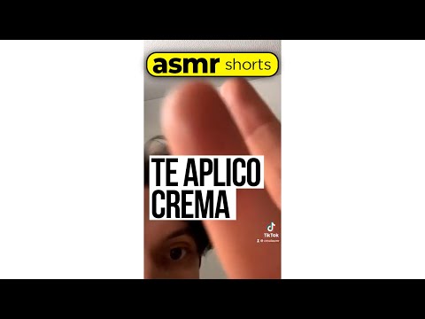 #Shorts ASMR aplicó crema en tu carita - ASMR Español - Mol ASMR *Masaje facial