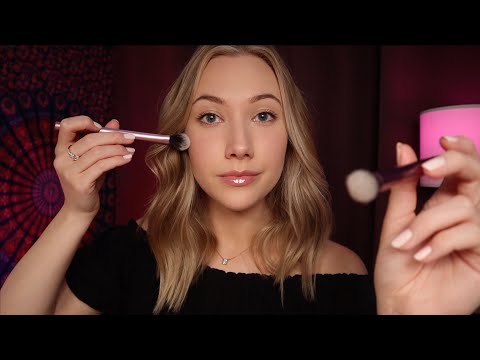 ASMR Gently Brushing My Face & Yours