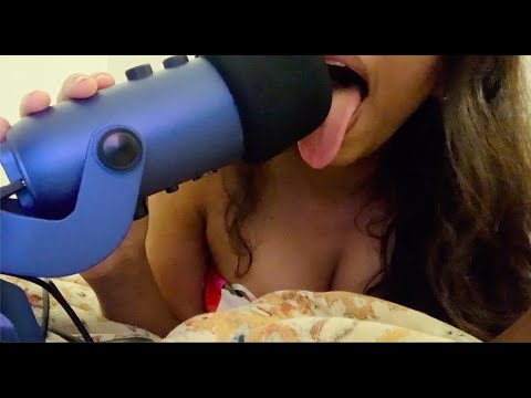 ASMR - mic licking with soft moans, kisses and various mouth sounds {custom video}