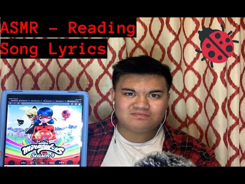 ASMR - Whispering & Reading Lyrics Miraculous Ladybug Theme Song