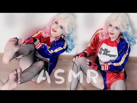 ASMR SCRATCHING | Harley Quinn Cosplay #asmr #asmrcosplay