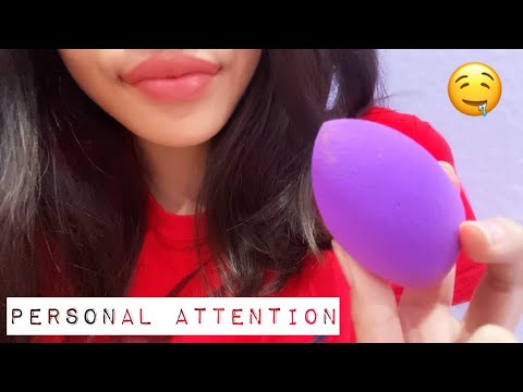 ASMR Personal Attention (Lipgloss, Hand Movements, Lotion)