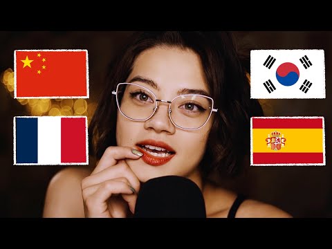 [ASMR] Talking Different Languages| Chinese, German, Korean, French| Soft Spoken| Close Whisper