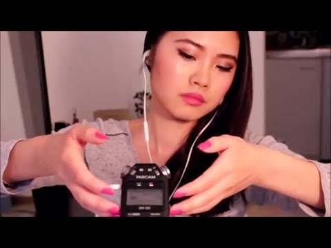 ASMR - Tapping~Scratching~Touching the Microphone + Wood