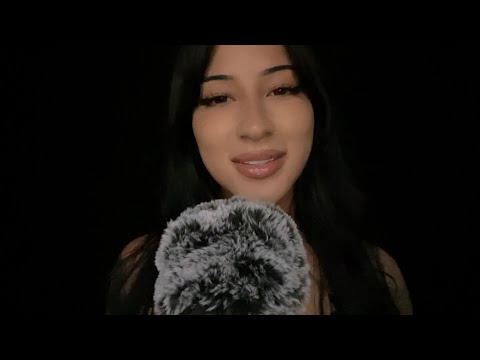 ASMR Inaudible Whispering, Unintelligible Whispering, Humming, Mouth Sounds & Fluffy Mic Rubbing