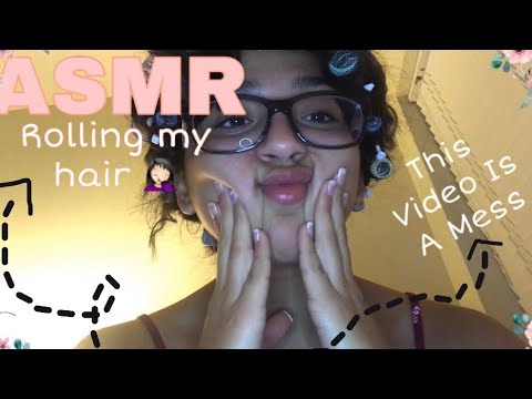 -ASMR- Putting Rollers In My Hair *WAS A FAIL*