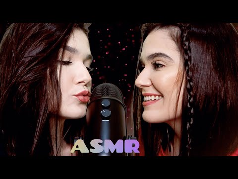 ASMR TWIN: MOUTH SOUNDS, KISSES, EAR TO EAR - Naiane