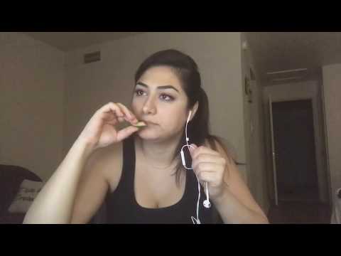 Whispering and eating crunchy cucumber - English and Persian ASMR for Relaxation