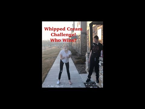 We did the “whipped cream” CHALLENGE... WHO WON?!?!?