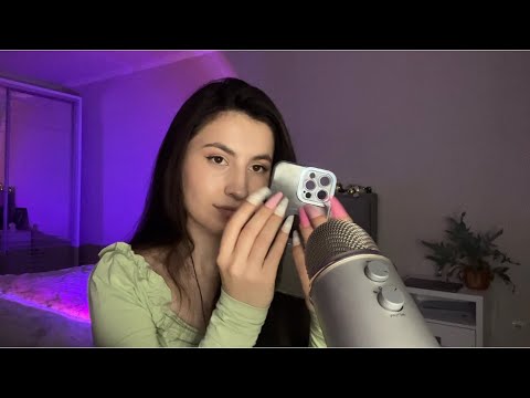 Asmr 100 Triggers in 10 Minutes ( Tapping, Scratching, FAST and SLOW) 😴