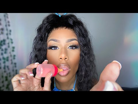 ASMR | Spit Painting You (..but with a baby bottle pop) 🍭 FLAVORED MOUTH SOUNDS