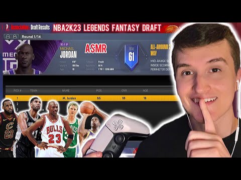 [ASMR] NBA Legends Fantasy Draft 🏀 (NBA2k Gameplay)