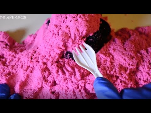 ASMR Tingly Tascam Excavation . A Mic Covered in Kinetic Sand