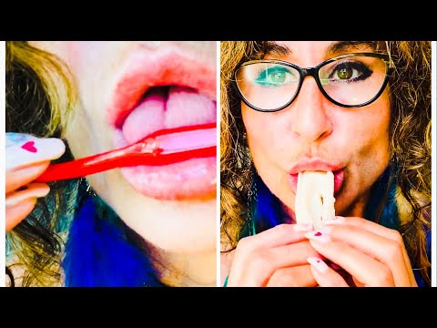 ASMR ear nibbling | finger licking & kissing | other mouth sounds - lo-fi