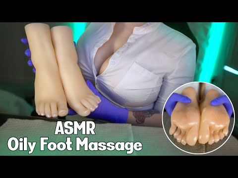 ASMR - Oily Foot Massage - Attention to Detail 🦶