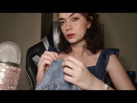 ASMR fabric scratching jeans scratching shorts 🫶🏻