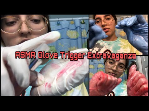 ASMR Glove Triggers |Hand Movements|Shampoo, Lotion, Shaving Cream,etc.