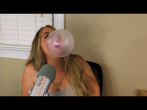 ASMR Gum Chewing |Big Babol Gum | Bubble in a Bubble | Whispered