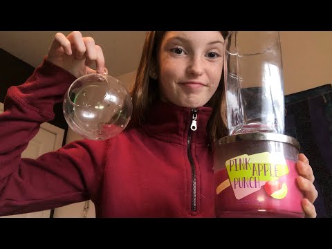 Glass tapping with fake nails!! [ASMR] not talking