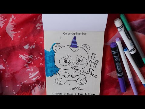 COLOR IN THE NUMBER FUN PAD ASMR CHEWING GUM