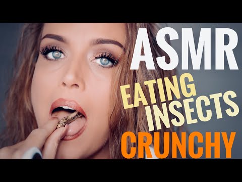 ASMR Gina Carla 😁 Eating Crunchy Insects! Yummie!