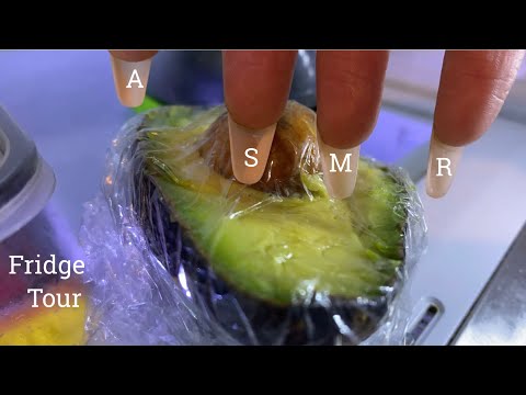 ASMR - Super tingly Fridge Tour with soft & gentle tapping | Camera taps! 🥑