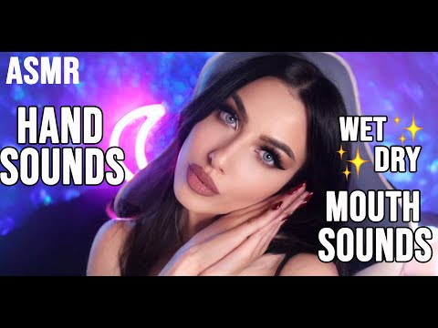 ASMR - Fast And Aggressive Wet/Dry Mouth sounds + Hand Sounds