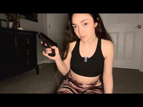 ASMR Special Agents Roleplay w/ Glock 26 pistol & whispering sounds for deep sleep