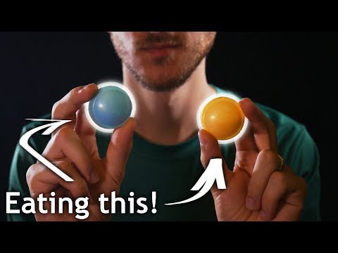 ASMR Eating tapping scratching sounds with bit of talking