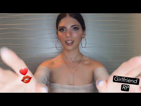 ASMR Girlfriend Roleplay Kissing YOUR Beautiful Face (Positive Affirmations & Personal Attention)LOA